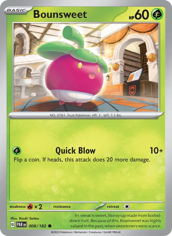 Bounsweet — Paradox Rift #008 (Pokémon TCG card)