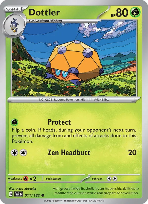Dottler — Paradox Rift #011 (Pokémon TCG card)