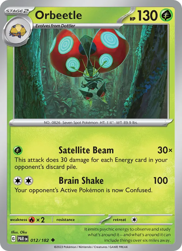 Orbeetle — Paradox Rift #012 (Pokémon TCG card)