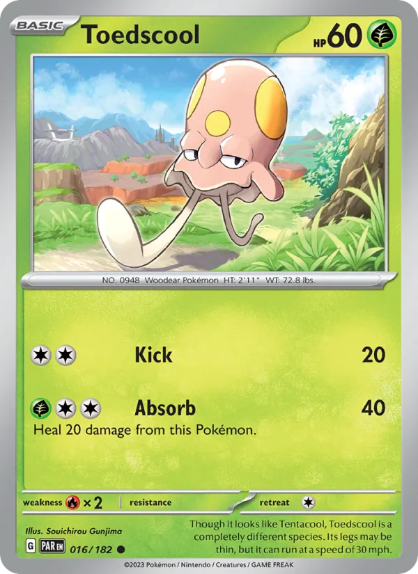 Toedscool — Paradox Rift #016 (Pokémon TCG card)