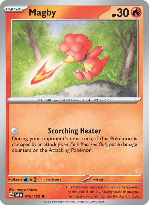 Magby — Paradox Rift #019 (Pokémon TCG card)