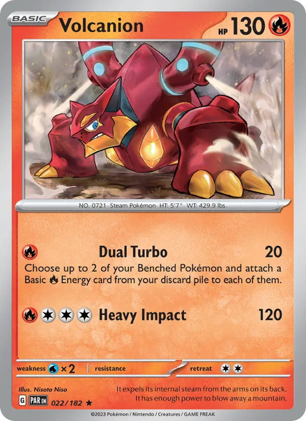 Volcanion — Paradox Rift #022 (Pokémon TCG card)