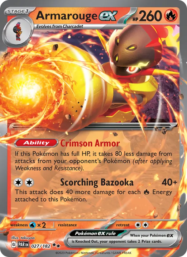 Armarouge ex — Paradox Rift #027 (Pokémon TCG card)