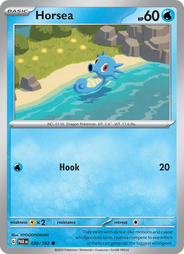 Horsea — Paradox Rift #030 (Pokémon TCG card)