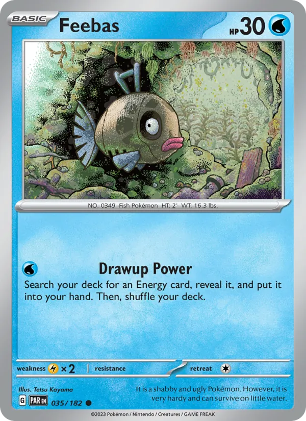 Feebas — Paradox Rift #035 (Pokémon TCG card)