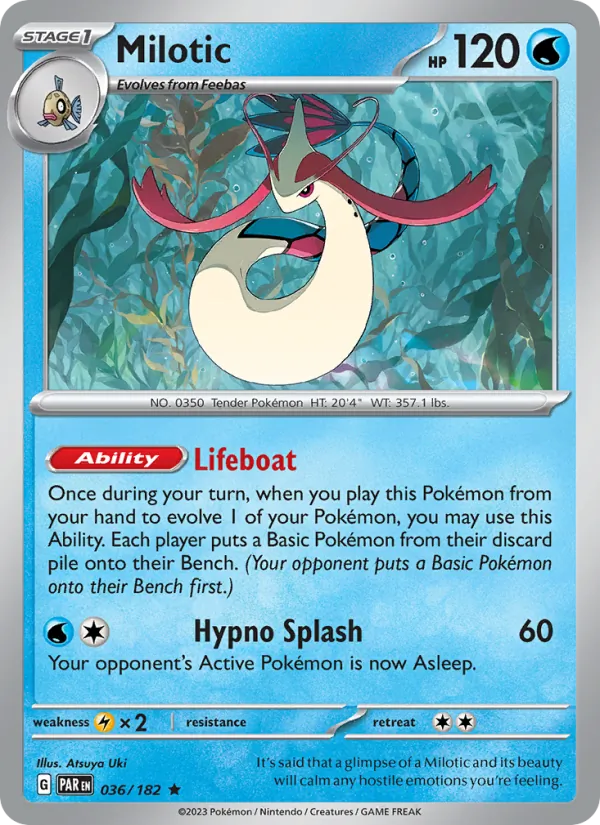 Milotic — Paradox Rift #036 (Pokémon TCG card)