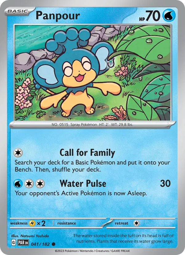 Panpour — Paradox Rift #041 (Pokémon TCG card)