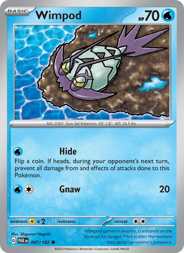 Wimpod — Paradox Rift #047 (Pokémon TCG card)