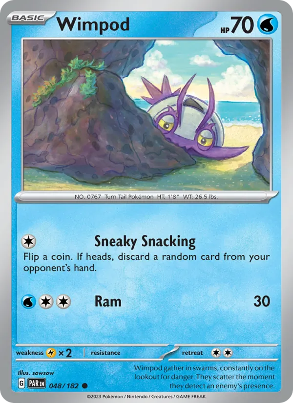Wimpod — Paradox Rift #048 (Pokémon TCG card)