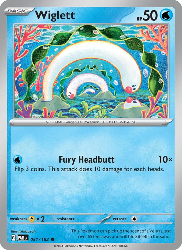 Wiglett — Paradox Rift #051 (Pokémon TCG card)