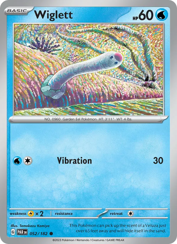 Wiglett — Paradox Rift #052 (Pokémon TCG card)