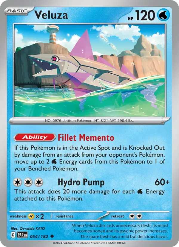 Veluza — Paradox Rift #054 (Pokémon TCG card)