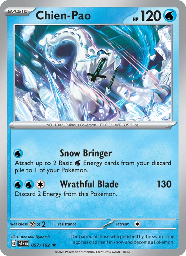 Chien-Pao — Paradox Rift #057 (Pokémon TCG card)