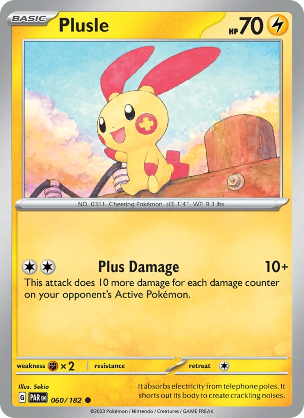 Plusle — Paradox Rift #060 (Pokémon TCG card)