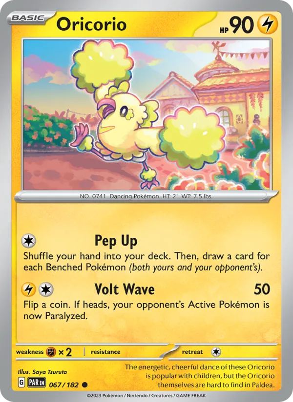 Oricorio — Paradox Rift #067 (Pokémon TCG card)