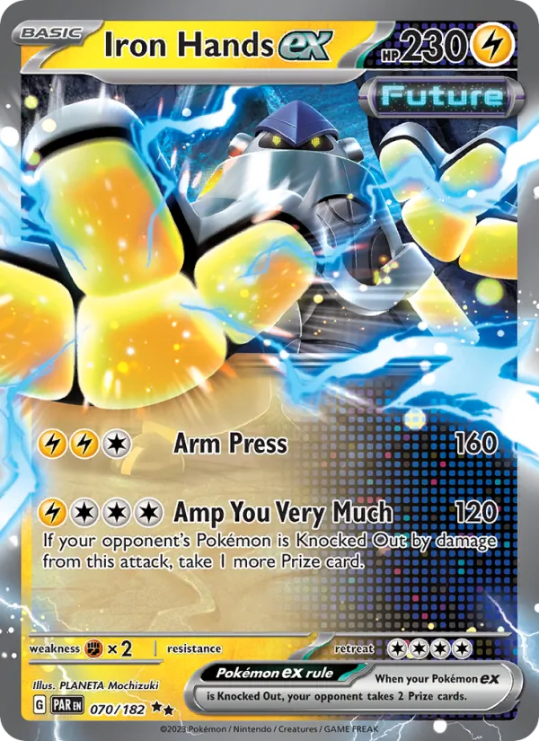 Iron Hands ex — Paradox Rift #070 (Pokémon TCG card)
