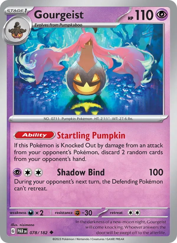 Gourgeist — Paradox Rift #078 (Pokémon TCG card)
