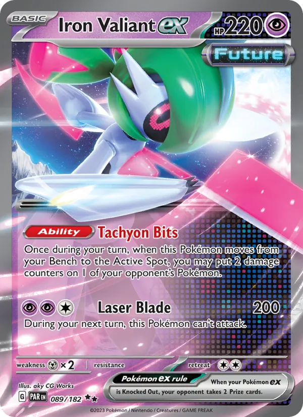 Iron Valiant ex — Paradox Rift #089 (Pokémon TCG card)