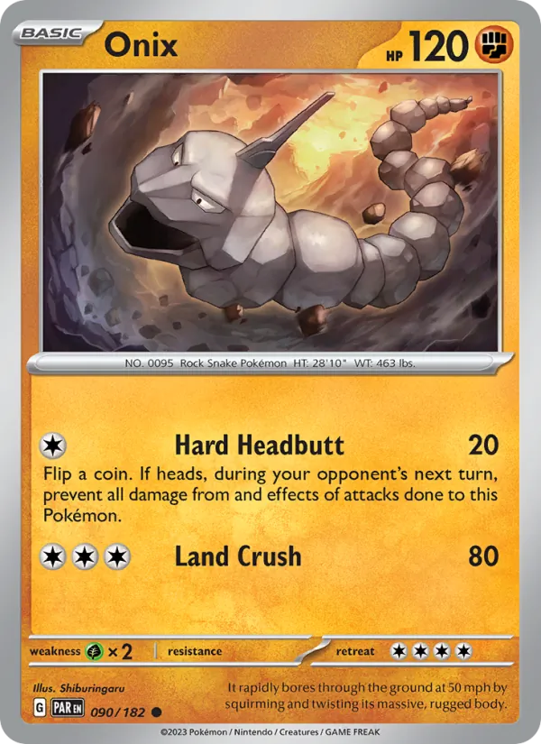 Onix — Paradox Rift #090 (Pokémon TCG card)