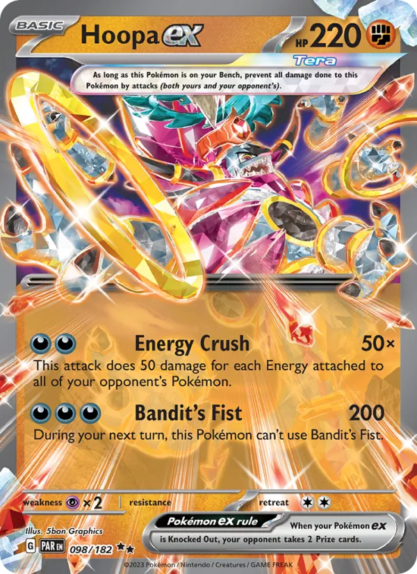 Hoopa ex — Paradox Rift #098 (Pokémon TCG card)