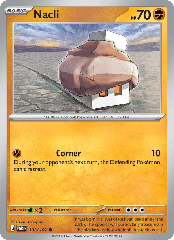 Nacli — Paradox Rift #102 (Pokémon TCG card)