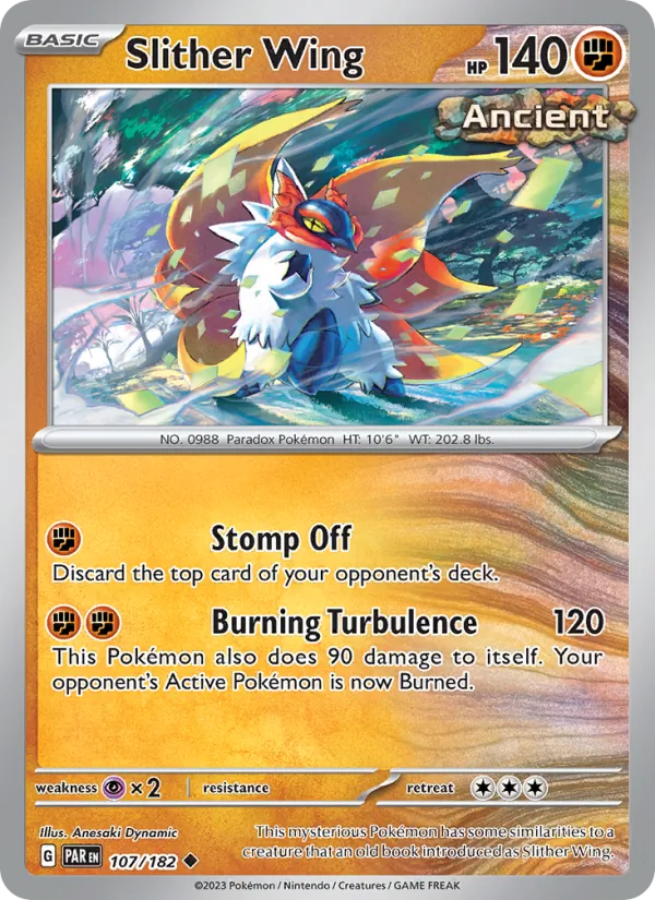 Slither Wing — Paradox Rift #107 (Pokémon TCG card)