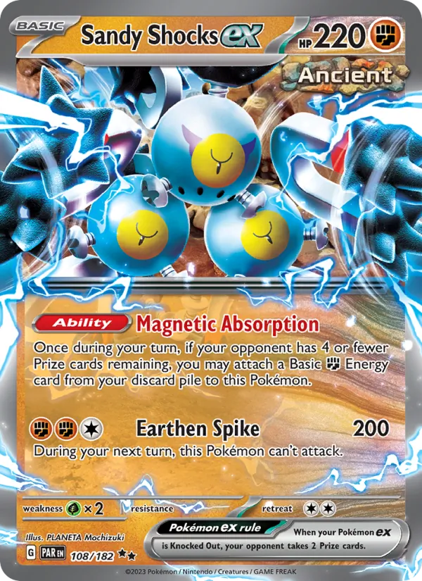 Sandy Shocks ex — Paradox Rift #108 (Pokémon TCG card)