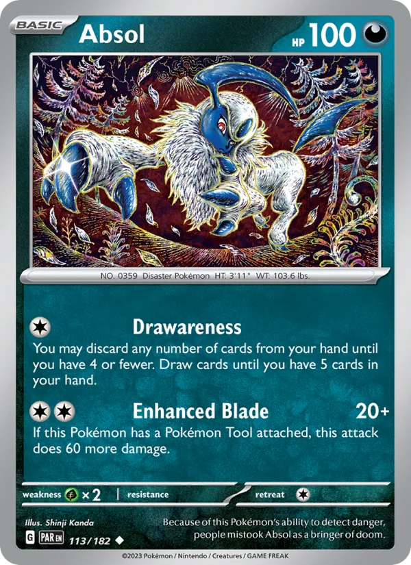 Absol — Paradox Rift #113 (Pokémon TCG card)