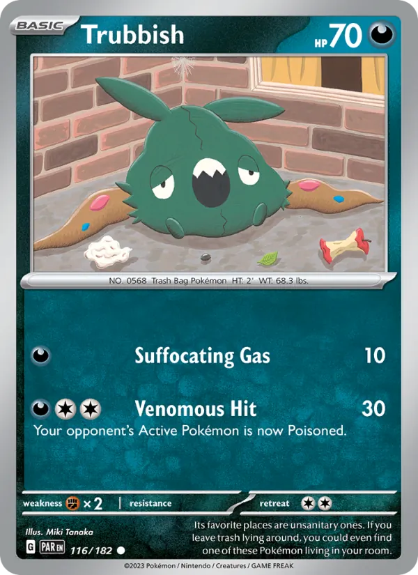 Trubbish — Paradox Rift #116 (Pokémon TCG card)
