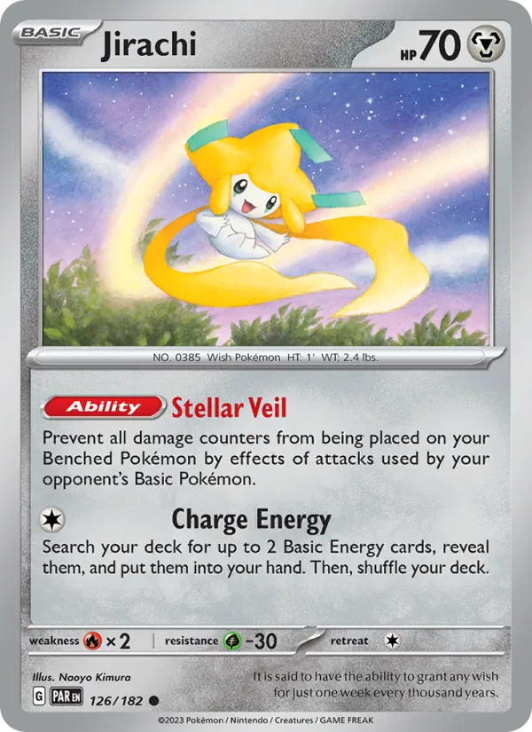 Jirachi — Paradox Rift #126 (Pokémon TCG card)