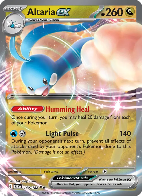 Altaria ex — Paradox Rift #140 (Pokémon TCG card)