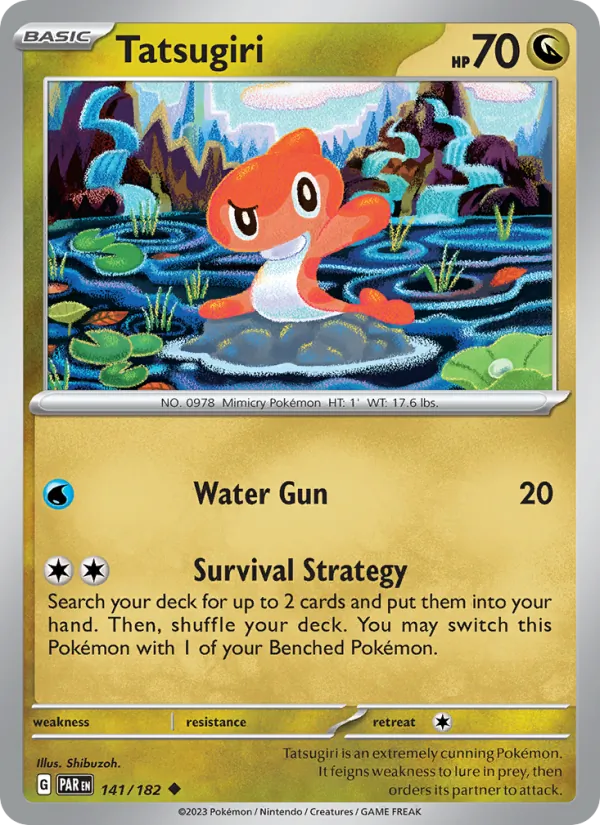 Tatsugiri — Paradox Rift #141 (Pokémon TCG card)