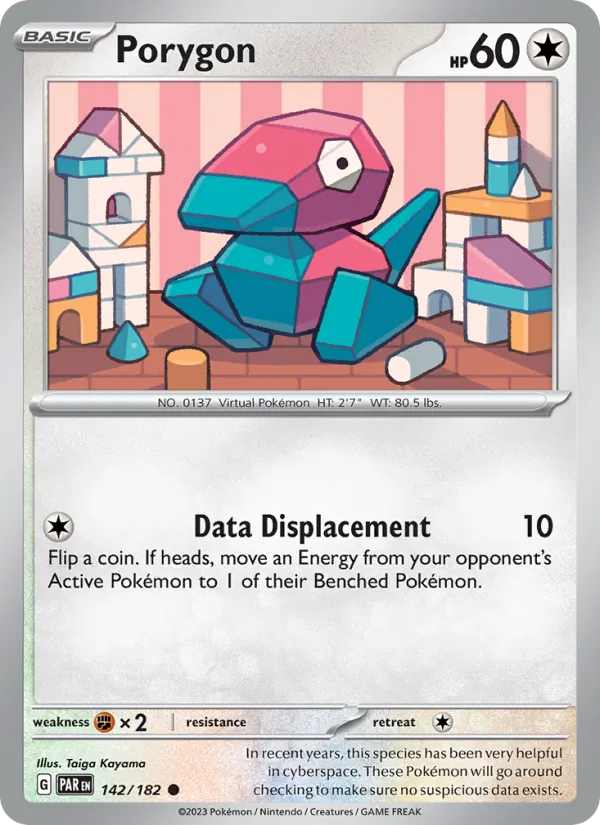 Porygon — Paradox Rift #142 (Pokémon TCG card)