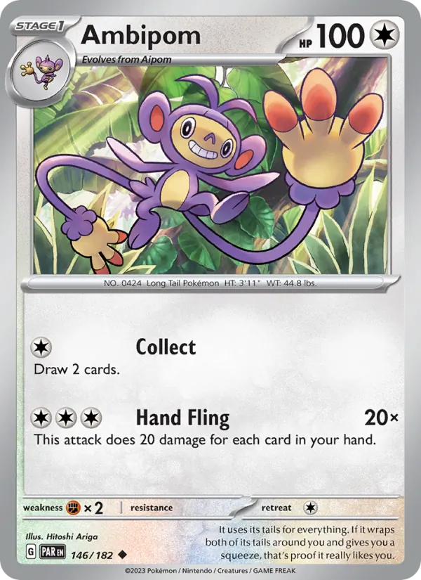 Ambipom — Paradox Rift #146 (Pokémon TCG card)