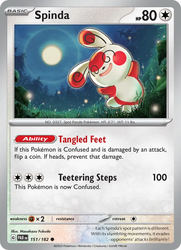 Spinda — Paradox Rift #151 (Pokémon TCG card)
