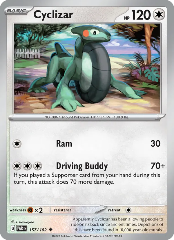 Cyclizar — Paradox Rift #157 (Pokémon TCG card)