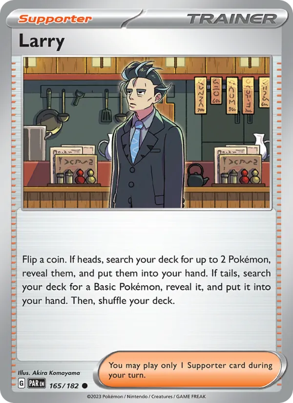 Larry — Paradox Rift #165 (Pokémon TCG card)