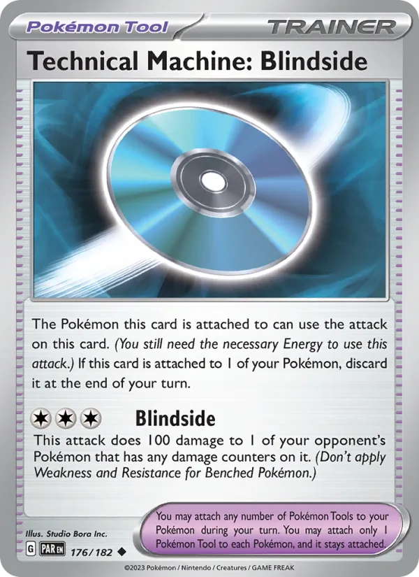 Technical Machine: Blindside — Paradox Rift #176 (Pokémon TCG card)
