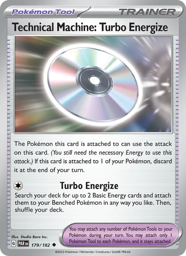 Technical Machine: Turbo Energize — Paradox Rift #179 (Pokémon TCG card)