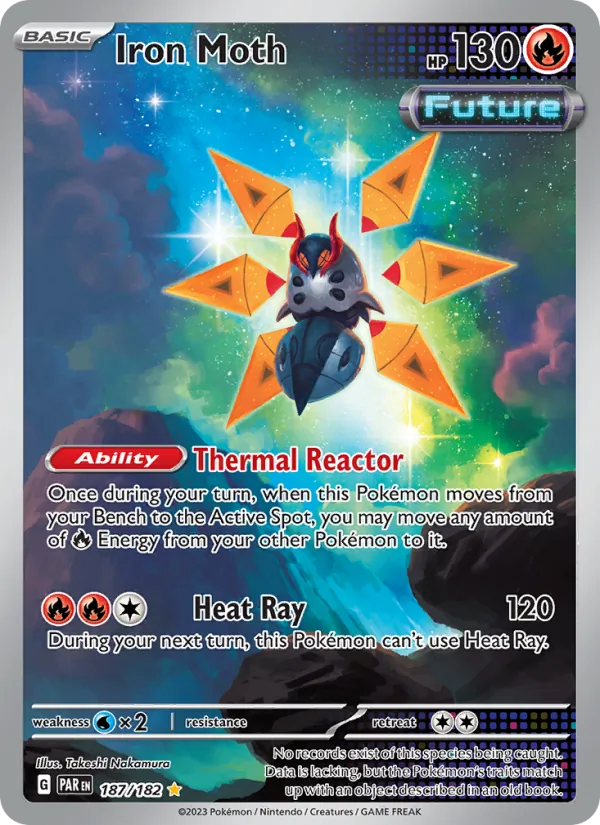 Iron Moth — Paradox Rift #187 (Pokémon TCG card)