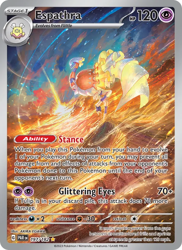 Espathra — Paradox Rift #197 (Pokémon TCG card)