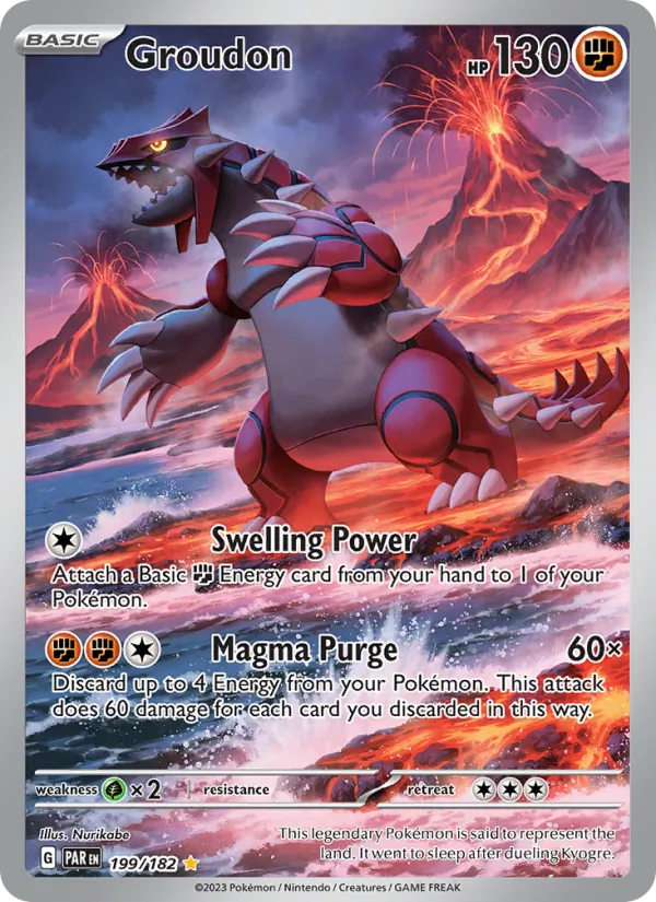 Groudon — Paradox Rift #199 (Pokémon TCG card)