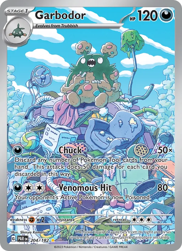 Garbodor — Paradox Rift #204 (Pokémon TCG card)