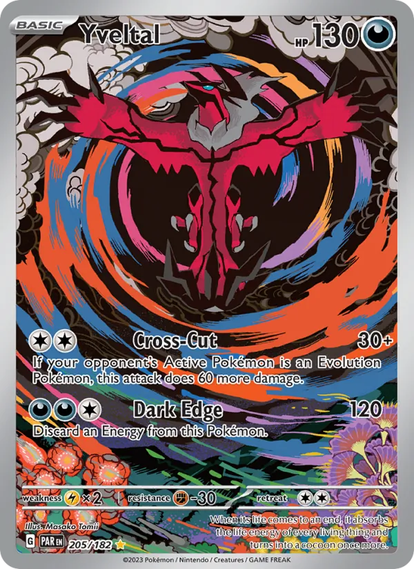 Yveltal — Paradox Rift #205 (Pokémon TCG card)
