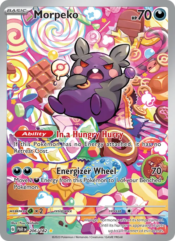 Morpeko — Paradox Rift #206 (Pokémon TCG card)