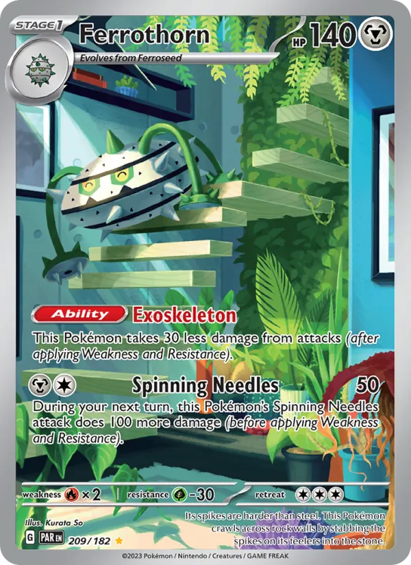 Ferrothorn — Paradox Rift #209 (Pokémon TCG card)