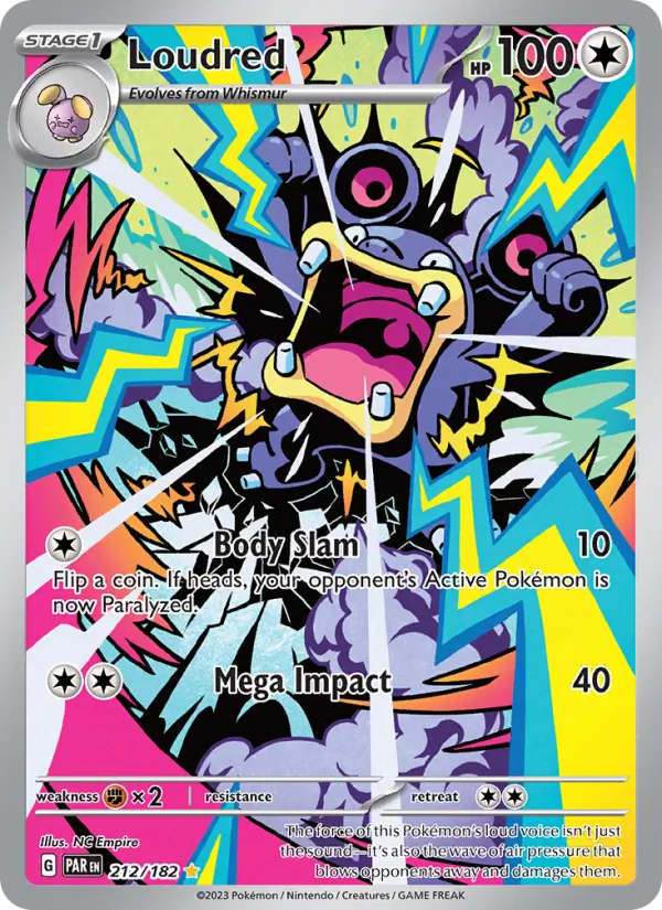 Loudred — Paradox Rift #212 (Pokémon TCG card)