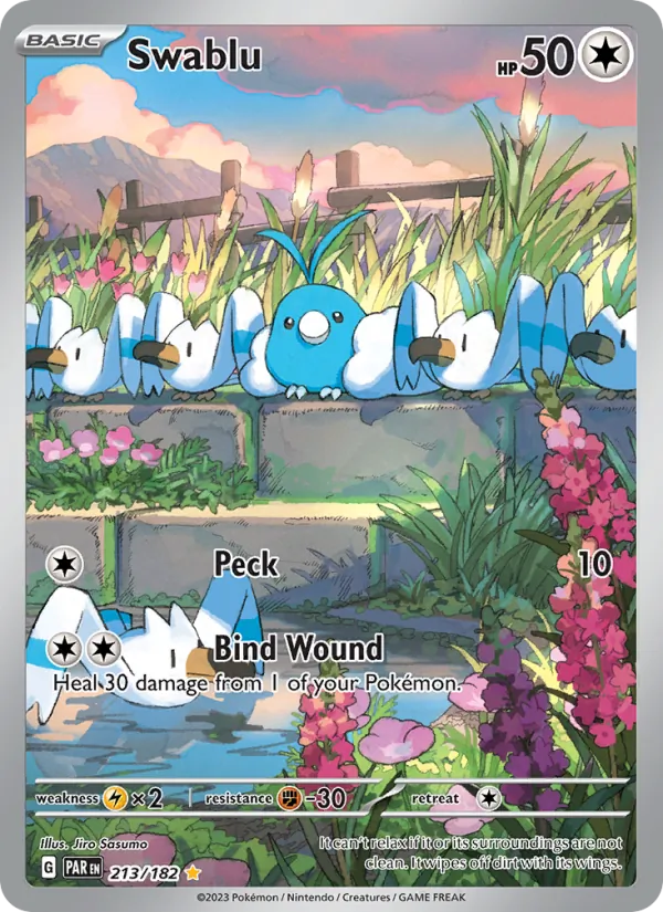 Swablu — Paradox Rift #213 (Pokémon TCG card)