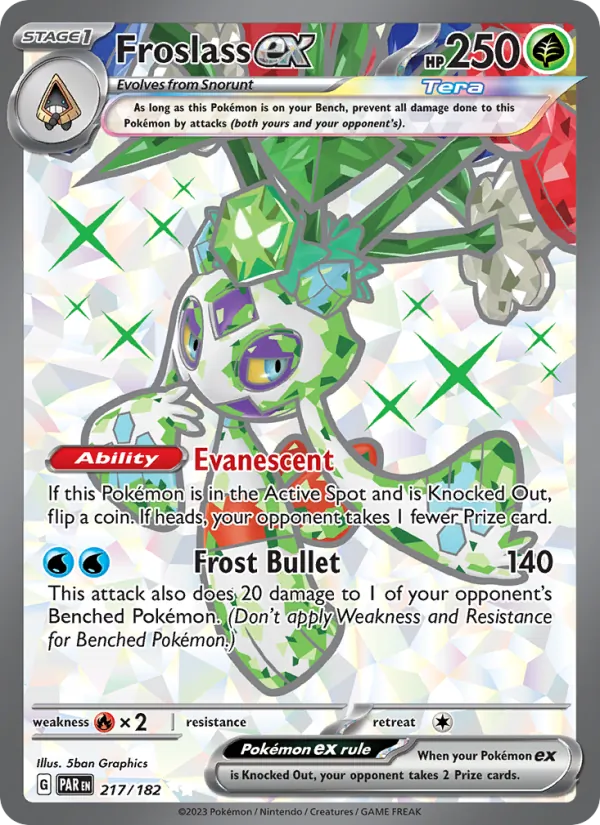 Froslass ex — Paradox Rift #217 (Pokémon TCG card)