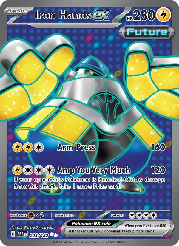 Iron Hands ex — Paradox Rift #223 (Pokémon TCG card)